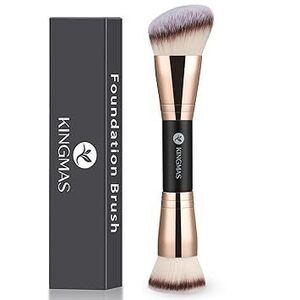 Foundation Brush, Premium Bronzer Makeup Brush, Double Ended Contour Brushes